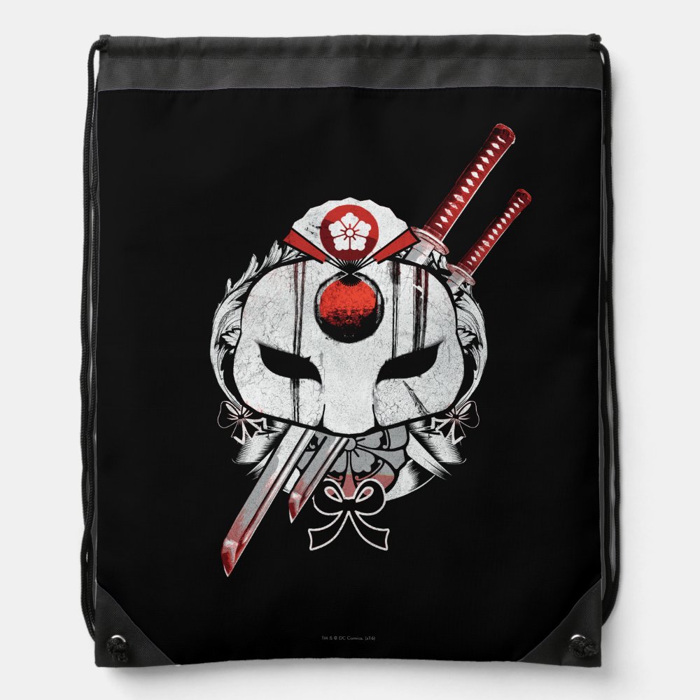 suicide squad katana mask swords tattoo art drawstring bag - Tattoo Gifts